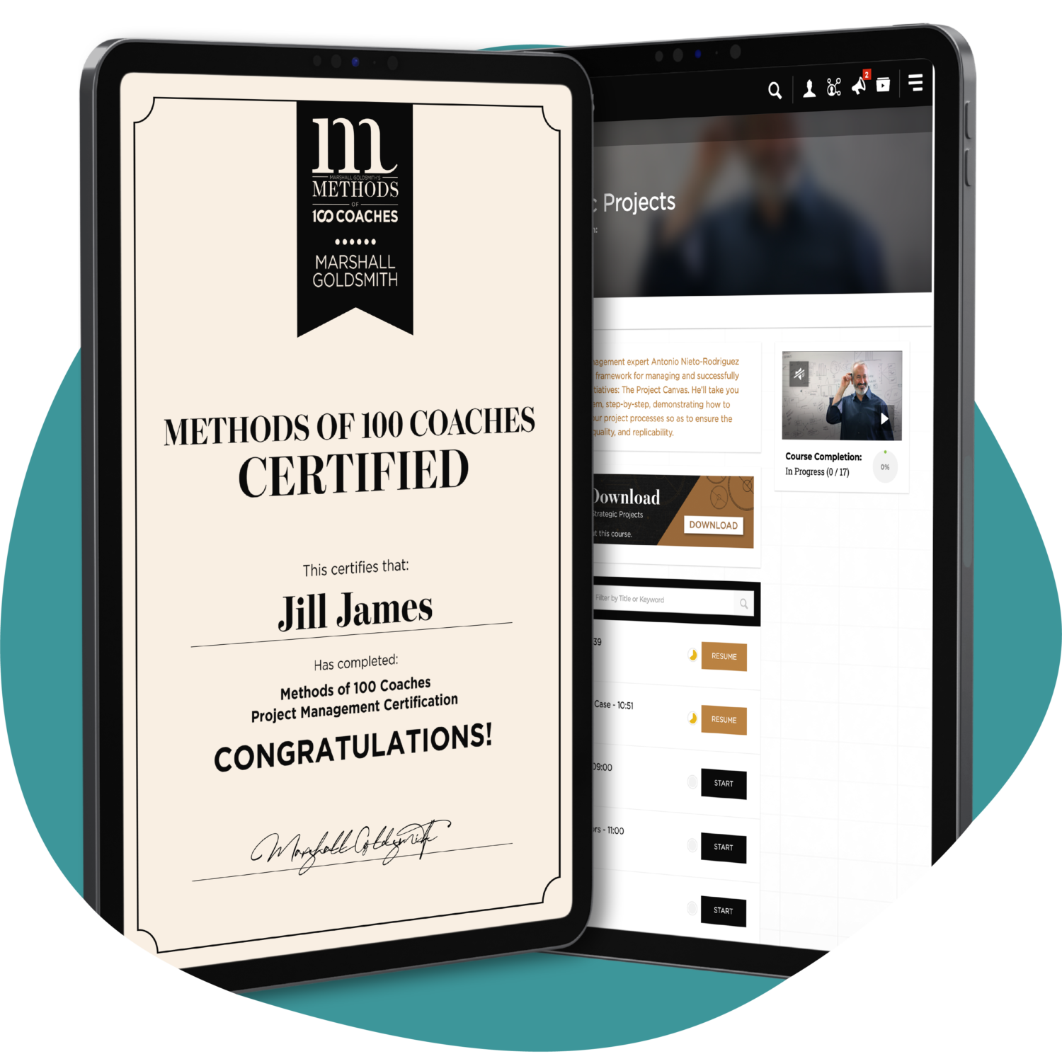 Certifications Page Mock Up Graphic